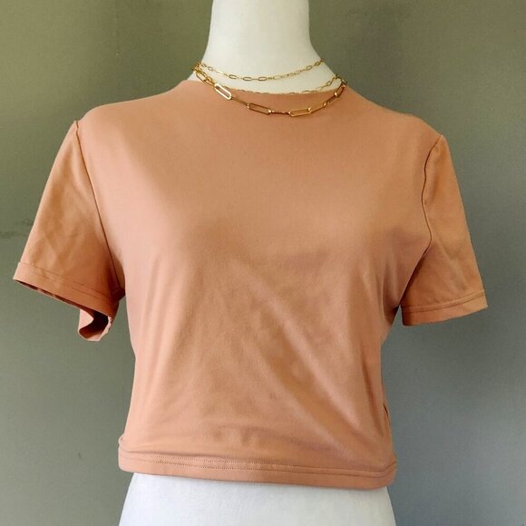 REORIA Crop Top, Light Pink. Size Large - Picture 1 of 11